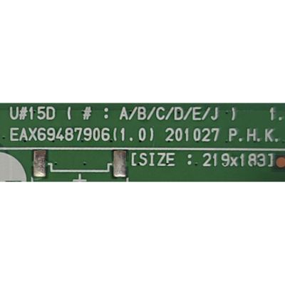 MAIN PARA TV LG / NUMERO DE PARTE EBT66677907 / EAX69487906(1.0) / PANEL NC650TQG-AAKH1 / DISPLAY LC650EQC(SP)(A1) / MODELO 65UP8000PUR.BUSYLKR	 - Imagen 3